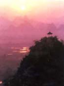 Diecai Mountain in early morning